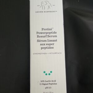 Drunk Elephant Protini Powerpeptide Serum with Black and White Packaging